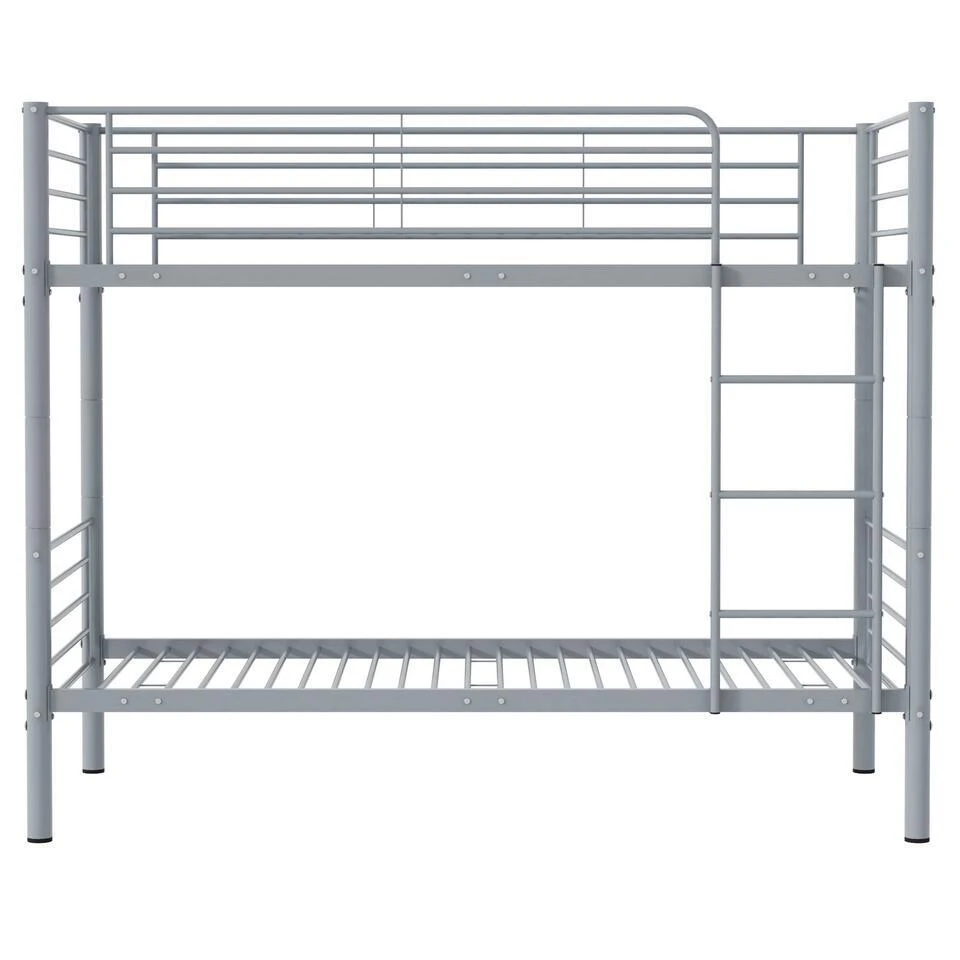 Stapelbed Dixie 90x200cm - Metaal - Mat Grijs 7 Stapelbed Dixie 90x200cm - Metaal - Mat Grijs - Afbeelding 5