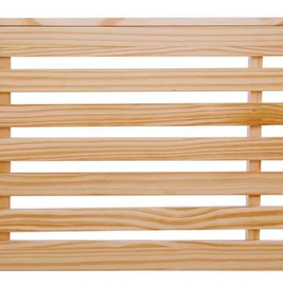 CARNAC - Tweepersoonsbed - Licht Hout - 180 X 200 Cm - Rubberhout 10 CARNAC - Tweepersoonsbed - Licht Hout - 180 X 200 Cm - Rubberhout - Afbeelding 8