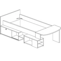 Halfhoogslaper Gaby Met Bureau - 118x239x96 Cm - Wit/eik 18 Halfhoogslaper Gaby Met Bureau - 118x239x96 Cm - Wit/eik -Bedden Bij Leen Bakker caaa63dbc78845e3888d16282a971c70