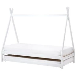 TALMONTIERS - Onderschuifbed - Wit - 90 X 200 Cm - Grenenhout -Bedden Bij Leen Bakker cef8f62e9d4344edbd686d8b79203f7d