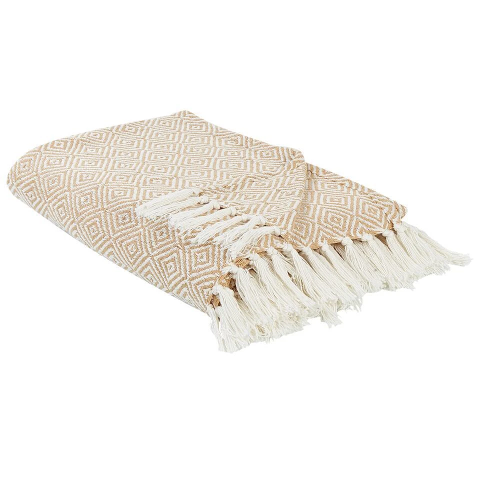 TOUTLI - Bedsprei - Beige - 200 X 220 Cm - Katoen 7 TOUTLI - Bedsprei - Beige - 200 X 220 Cm - Katoen - Afbeelding 5