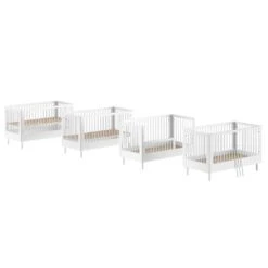 Babybed Forrest 70 X 140cm - Verstelbaar - Wit Beukenhout -Bedden Bij Leen Bakker d27399e2b8254bc7bb4eb28938d28898