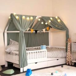 Merkloos HOME DELUXE Kinderbed STAR LAND Wit Met Lades -Bedden Bij Leen Bakker d29f3f8590f340e0ba5a8f263e958b10