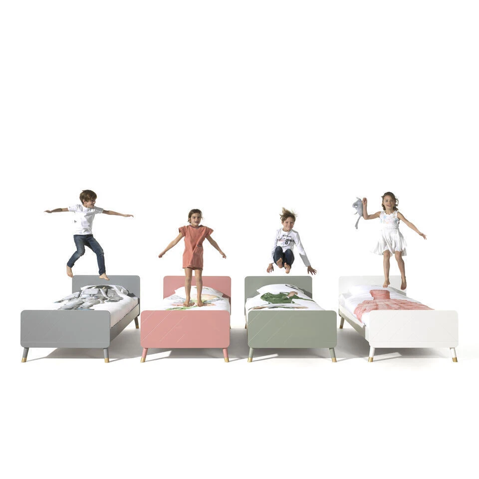 Bed Billy 90x200 - Roze 10 Bed Billy 90x200 - Roze - Afbeelding 8