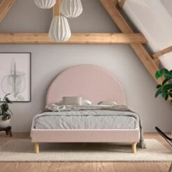 Vipack Bed Moon - Roze - 140x200 Cm -Bedden Bij Leen Bakker d67451a775f544d7877cf7a94998cea0