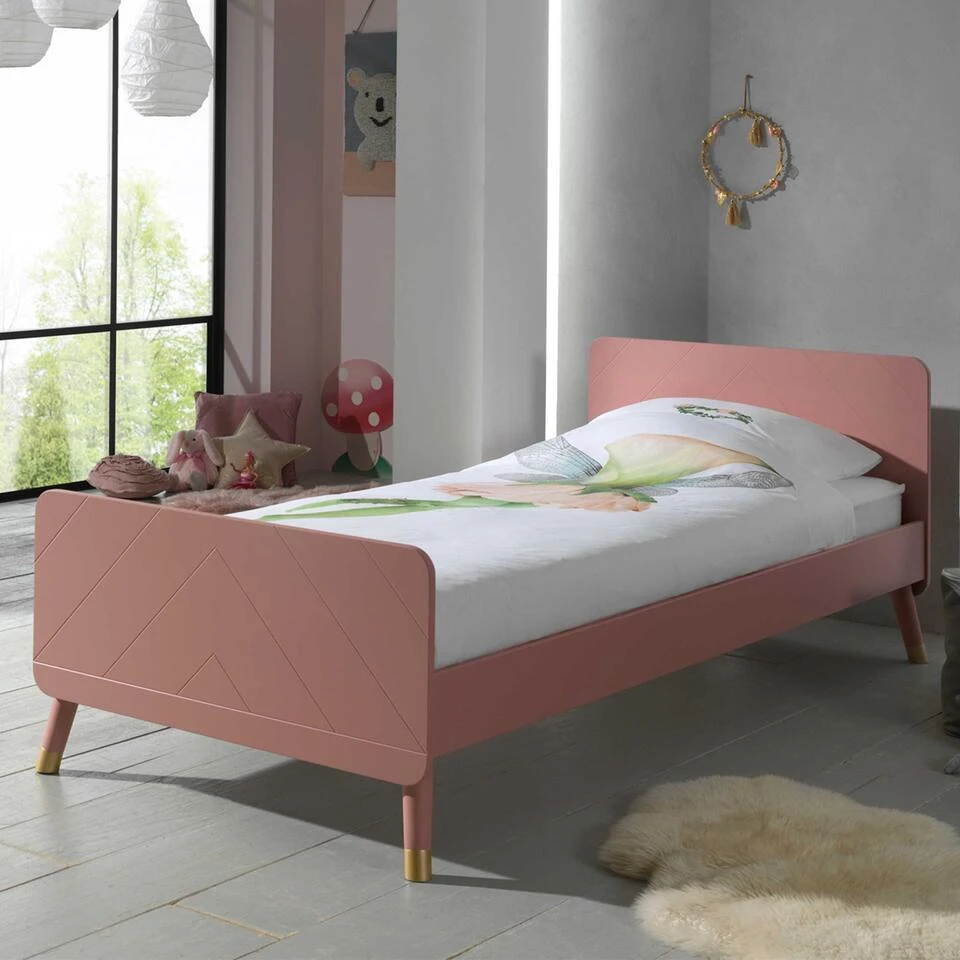 Bed Billy 90x200 - Roze 5 Bed Billy 90x200 - Roze - Afbeelding 3