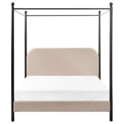 DANNEMOIS - Tweepersoonsbed - Taupe - 140x200 Cm - Bouclé -Bedden Bij Leen Bakker de2c969dd78d4dd9a675e7a034ad3591