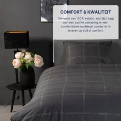 Ten Cate Katoenen Dekbedovertrek - 140x200/220 Cm - Louis Antraciet -Bedden Bij Leen Bakker defa5091b801480f84484ae5bb8f8df6