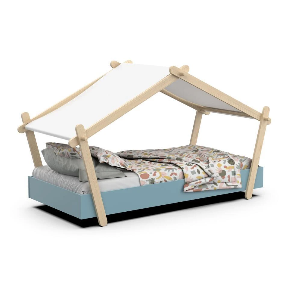 CBA Kinderbed Lodge - 223,2 X 105,5 X 129,7 Cm - Blauw-Wit 8 CBA Kinderbed Lodge - 223,2 X 105,5 X 129,7 Cm - Blauw-Wit - Afbeelding 6