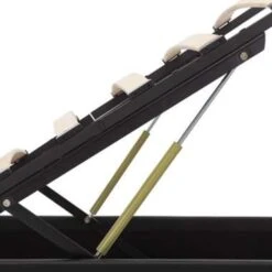 VidaXL - LED Bed Met Opbergruimte - Hydraulisch - Zwart - Kunstleer - 90x200 Cm -Bedden Bij Leen Bakker e50c96f6e30c4b65a031b876f17b96d4 1