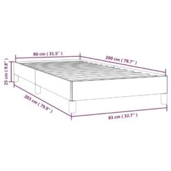 VidaXL - Eenpersoonsbed Frame Met Lattenbodem - Grijs - Kunstleer - 80x200 Cm 17 VidaXL - Eenpersoonsbed Frame Met Lattenbodem - Grijs - Kunstleer - 80x200 Cm -Bedden Bij Leen Bakker e57e3e47534542ebb20d8d272541e67b 1