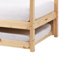 CRILLON - Onderschuifbed - Lichtbruin - 90 X 200 - Hout -Bedden Bij Leen Bakker e79cd6eeff524dbc9b39d6ce8e20a2e6