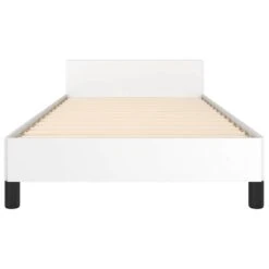 VidaXL - Bed Frame Met Hoofdeinde Zonder Matras - Wit - Hout - 90x200 Cm 14 VidaXL - Bed Frame Met Hoofdeinde Zonder Matras - Wit - Hout - 90x200 Cm -Bedden Bij Leen Bakker e7f42e898414422b8380ad959b3c40cc