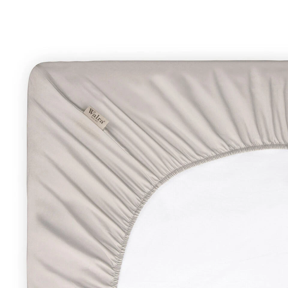 Walra - Hoeslaken Katoen - 90x200 Cm - Zand 4 Walra - Hoeslaken Katoen - 90x200 Cm - Zand - Afbeelding 2