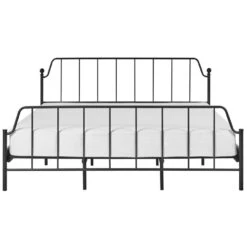 MAURESSAC - Tweepersoonsbed - Zwart - 180 X 200 Cm - Metaal -Bedden Bij Leen Bakker e8d40a60b9fb4279afb133d4d6ec00ba