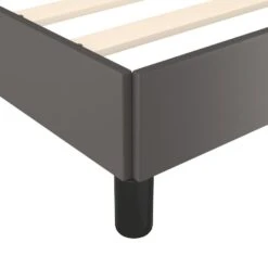 VidaXL - Eenpersoonsbed Frame Met Lattenbodem - Grijs - Kunstleer - 80x200 Cm 15 VidaXL - Eenpersoonsbed Frame Met Lattenbodem - Grijs - Kunstleer - 80x200 Cm -Bedden Bij Leen Bakker e97322652c4f487e89ac2cc0134c18a1
