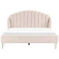 AMBILLOU - Bed - Lichtbeige - 160 X 200 Cm - Polyester -Bedden Bij Leen Bakker ea9f154318f2419eb4d46c547d4ad1aa