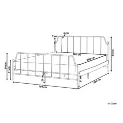 MAURESSAC - Tweepersoonsbed - Zwart - 180 X 200 Cm - Metaal -Bedden Bij Leen Bakker eced6d2870bc4f9b971dd28b4afbcb47