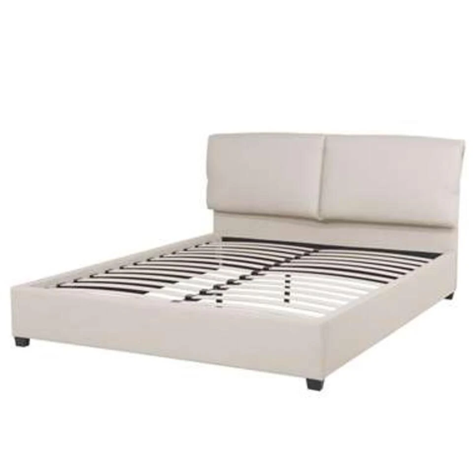 BELFORT - Tweepersoonsbed - Beige - 140 X 200 Cm - Polyester 7 BELFORT - Tweepersoonsbed - Beige - 140 X 200 Cm - Polyester - Afbeelding 5