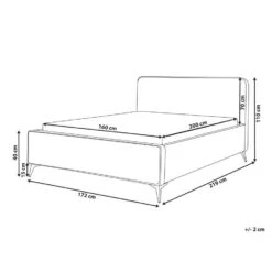 VALOGNES - Tweepersoonsbed - Lichtgrijs - 160 X 200 Cm - Corduroy -Bedden Bij Leen Bakker f1111a934f92498db8189b15bab7ab22 2