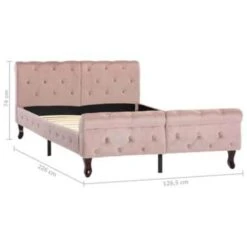 VidaXL - Bed Frame - Roze - Fluweel - 120x200 Cm -Bedden Bij Leen Bakker f1143dc339a343cd90809eda4f7df587