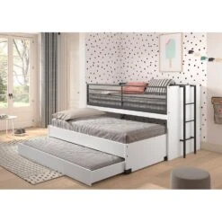 Halfhoogslaper Sammie 90x200cm Met 2 Slaapplaatsen, Bedlade En Bureau - Wit 15 Halfhoogslaper Sammie 90x200cm Met 2 Slaapplaatsen, Bedlade En Bureau - Wit -Bedden Bij Leen Bakker f44acf71e1b44bdd91a0a7e28976ecba