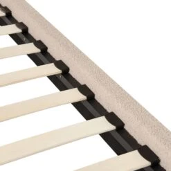 DANNEMOIS - Tweepersoonsbed - Taupe - 140x200 Cm - Bouclé -Bedden Bij Leen Bakker f4f669dca57e478885c1be46bfdad45e 1