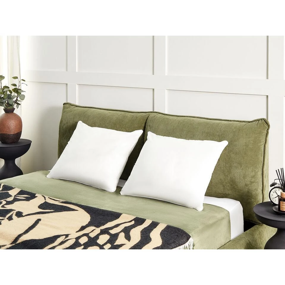 TRIGLAV - Hoofdkussen Set Van 2 - Wit - 50 X 60 Cm - Laag - Polyester 4 TRIGLAV - Hoofdkussen Set Van 2 - Wit - 50 X 60 Cm - Laag - Polyester - Afbeelding 2