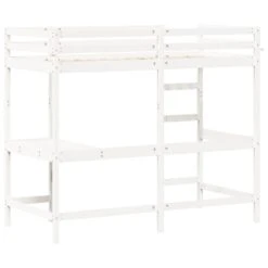 VidaXL - Hoogslaper Met Bureau - Wit - Massief Grenenhout - 90x190 Cm 17 VidaXL - Hoogslaper Met Bureau - Wit - Massief Grenenhout - 90x190 Cm -Bedden Bij Leen Bakker fe9de600beb64053912e28cab3b5ad24