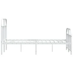 VidaXL - Bed Frame Met Hoofd- En Voeteneinde - Wit - Metaal - 120x200 Cm 17 VidaXL - Bed Frame Met Hoofd- En Voeteneinde - Wit - Metaal - 120x200 Cm -Bedden Bij Leen Bakker ffa502080e6b44e89198276633f4a9da