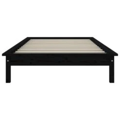 VidaXL - Bed Frame Met Lattenbodem - Zwart - Massief Grenenhout - 90x200 Cm 13 VidaXL - Bed Frame Met Lattenbodem - Zwart - Massief Grenenhout - 90x200 Cm -Bedden Bij Leen Bakker ffbeec3f263c4a7683e256f41a50d47d