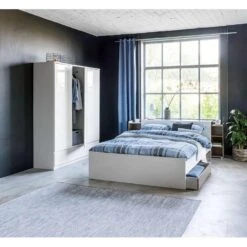 Bed Naia - Hoogglans Wit - 160x200 Cm 13 Bed Naia - Hoogglans Wit - 160x200 Cm -Bedden Bij Leen Bakker sf 12303170 9050