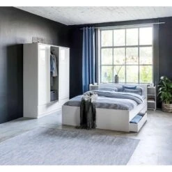 Bed Naia - Hoogglans Wit - 160x200 Cm 14 Bed Naia - Hoogglans Wit - 160x200 Cm -Bedden Bij Leen Bakker sf 12303170 9054